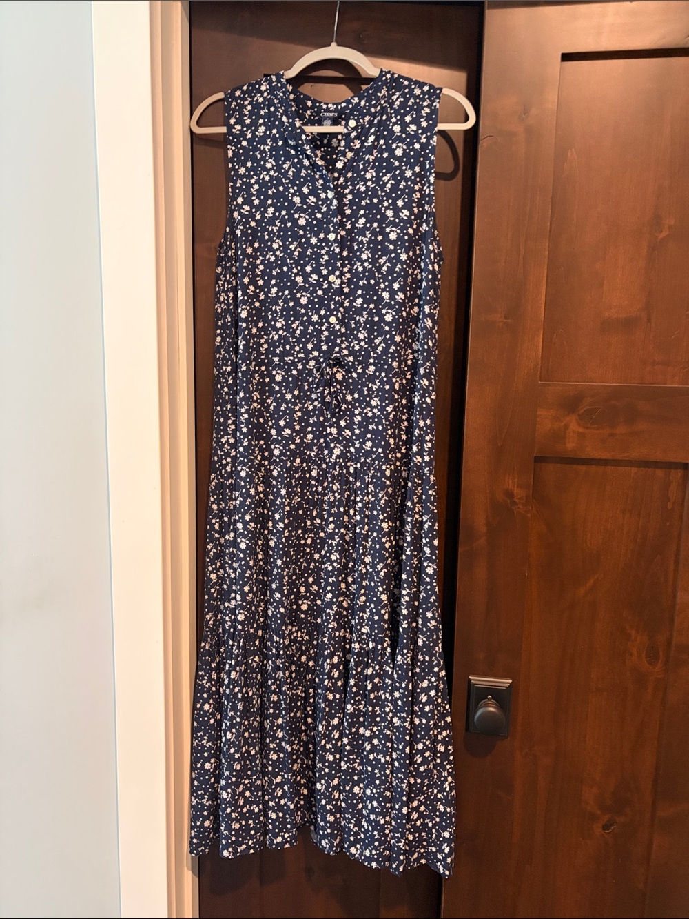 Chaps drop waist sleeveless dress